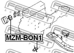 Подушка двигателя FEBEST MZM-BON1 Подушка двигателя FEBEST MZM-BON1