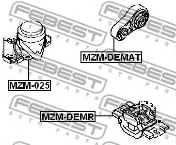 Подушка двигателя FEBEST MZM-DEMAT Подушка двигателя FEBEST MZM-DEMAT