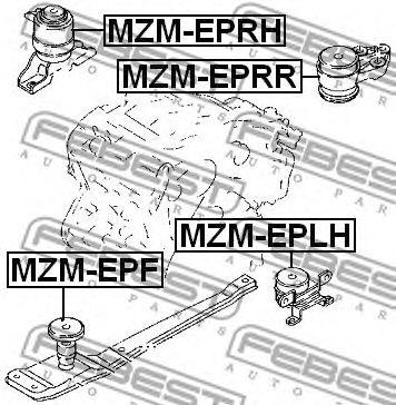 Подушка двигателя FEBEST MZM-EPRH Подушка двигателя FEBEST MZM-EPRH