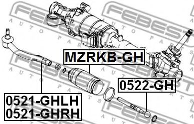 Пыльник рулевой рейки FEBEST MZRKB-GH Пыльник рулевой рейки FEBEST MZRKB-GH