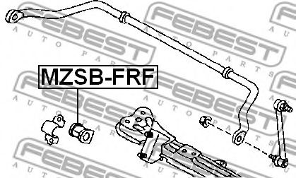 Втулка стабилизатора FEBEST MZSB-FRF Втулка стабилизатора FEBEST MZSB-FRF