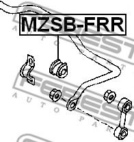 Втулка стабилизатора FEBEST MZSB-FRR Втулка стабилизатора FEBEST MZSB-FRR