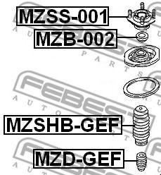 Пыльник амортизатора FEBEST MZSHB-GEF Пыльник амортизатора FEBEST MZSHB-GEF