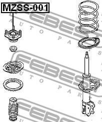 Подвеска, амортизатор FEBEST MZSS-001 Подвеска, амортизатор FEBEST MZSS-001