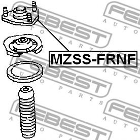 Подвеска, амортизатор FEBEST MZSS-FRNF Подвеска, амортизатор FEBEST MZSS-FRNF