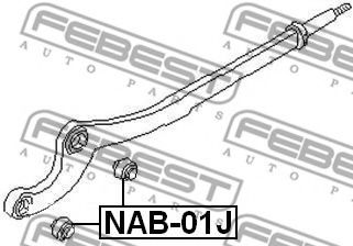 Сайлентблок рычага FEBEST NAB-01J Сайлентблок рычага FEBEST NAB-01J