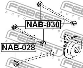 Сайлентблок рычага FEBEST NAB-028 Сайлентблок рычага FEBEST NAB-028