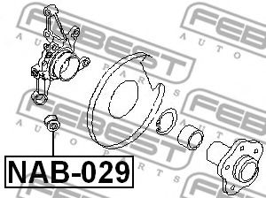 Сайлентблок рычага FEBEST NAB-029 Сайлентблок рычага FEBEST NAB-029