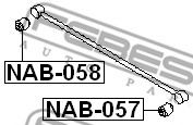 Сайлентблок рычага FEBEST NAB-058 Сайлентблок рычага FEBEST NAB-058