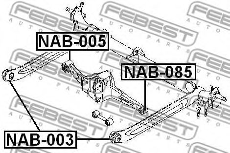 Сайлентблок рычага FEBEST NAB-085 Сайлентблок рычага FEBEST NAB-085