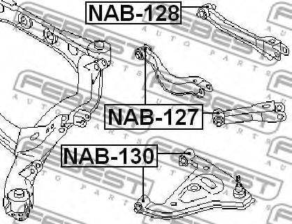 Сайлентблок рычага FEBEST NAB-130 Сайлентблок рычага FEBEST NAB-130