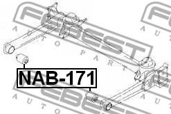 Сайлентблок задней балки FEBEST NAB-171 Сайлентблок задней балки FEBEST NAB-171