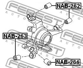 Сайлентблок рычага FEBEST NAB-262 Сайлентблок рычага FEBEST NAB-262