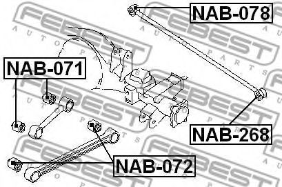 Сайлентблок рычага FEBEST NAB-268 Сайлентблок рычага FEBEST NAB-268