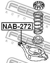 Сайлентблок рычага FEBEST NAB-272 Сайлентблок рычага FEBEST NAB-272