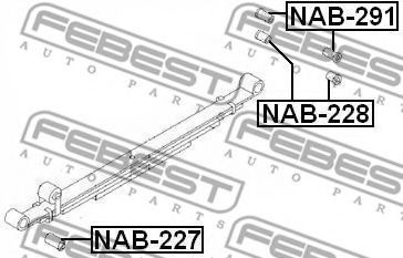 Втулка рессоры FEBEST NAB-291 Втулка рессоры FEBEST NAB-291