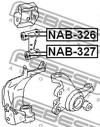 Сайлентблок рычага FEBEST NAB-327 Сайлентблок рычага FEBEST NAB-327