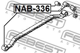 Втулка рессоры FEBEST NAB-336 Втулка рессоры FEBEST NAB-336