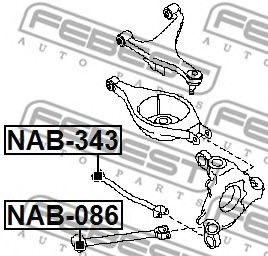 Сайлентблок рычага FEBEST NAB-343 Сайлентблок рычага FEBEST NAB-343