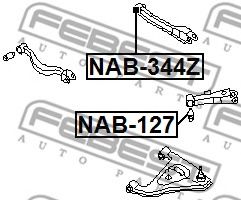 Сайлентблок рычага FEBEST NAB-344Z Сайлентблок рычага FEBEST NAB-344Z