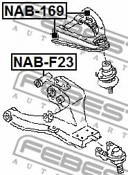 Сайлентблок рычага FEBEST NAB-F23 Сайлентблок рычага FEBEST NAB-F23