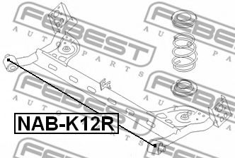 Сайлентблок задней балки FEBEST NAB-K12R Сайлентблок задней балки FEBEST NAB-K12R