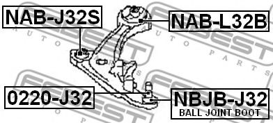 Сайлентблок рычага FEBEST NAB-L32B Сайлентблок рычага FEBEST NAB-L32B