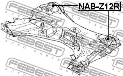 Сайлентблок задней балки FEBEST NAB-Z12R Сайлентблок задней балки FEBEST NAB-Z12R