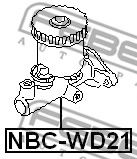Главный тормозной цилиндр FEBEST NBC-WD21 Главный тормозной цилиндр FEBEST NBC-WD21