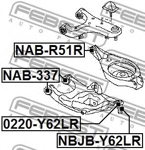 Шаровая опора комплект FEBEST NBJB-Y62LR Шаровая опора комплект FEBEST NBJB-Y62LR