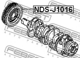 Шкив коленвала FEBEST NDS-J1016 Шкив коленвала FEBEST NDS-J1016