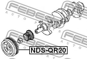Шкив коленвала FEBEST NDS-QR20 Шкив коленвала FEBEST NDS-QR20