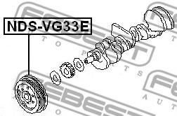 Шкив коленвала FEBEST NDS-VG33E Шкив коленвала FEBEST NDS-VG33E