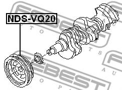 Шкив коленвала FEBEST NDS-VQ20 Шкив коленвала FEBEST NDS-VQ20