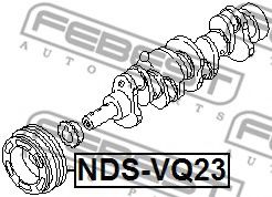 Шкив коленвала FEBEST NDS-VQ23 Шкив коленвала FEBEST NDS-VQ23
