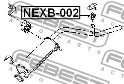Монтажный комплект системы выпуска FEBEST NEXB-002 Монтажный комплект системы выпуска FEBEST NEXB-002