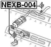 Монтажный комплект системы выпуска FEBEST NEXB-004 Монтажный комплект системы выпуска FEBEST NEXB-004