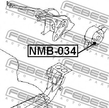 Подушка двигателя FEBEST NMB-034 Подушка двигателя FEBEST NMB-034