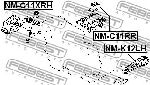 Подушка двигателя FEBEST NM-C11XRH Подушка двигателя FEBEST NM-C11XRH
