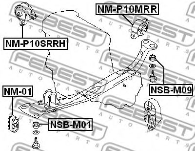 Подушка двигателя FEBEST NM-P10MRR Подушка двигателя FEBEST NM-P10MRR
