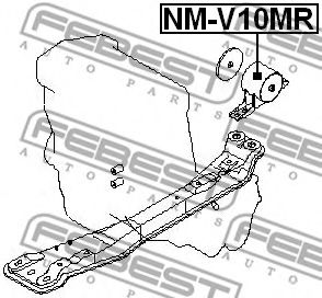 Подушка двигателя FEBEST NM-V10MR Подушка двигателя FEBEST NM-V10MR