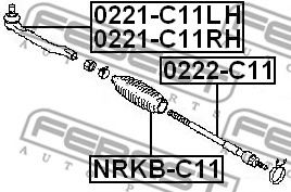 Пыльник рулевой рейки FEBEST NRKB-C11 Пыльник рулевой рейки FEBEST NRKB-C11