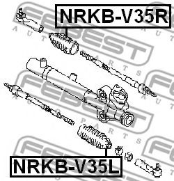 Пыльник рулевой рейки FEBEST NRKB-V35L Пыльник рулевой рейки FEBEST NRKB-V35L