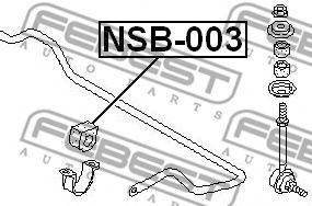 Втулка стабилизатора FEBEST NSB-003 Втулка стабилизатора FEBEST NSB-003
