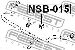 Втулка стабилизатора FEBEST NSB-015 Втулка стабилизатора FEBEST NSB-015
