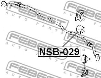 Втулка стабилизатора FEBEST NSB-029 Втулка стабилизатора FEBEST NSB-029