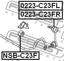 Втулка стабилизатора FEBEST NSB-C23F Втулка стабилизатора FEBEST NSB-C23F