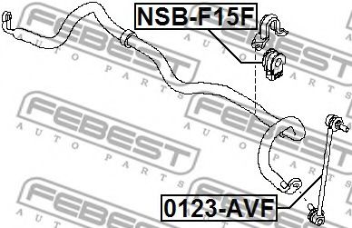 Втулка стабилизатора FEBEST NSB-F15F Втулка стабилизатора FEBEST NSB-F15F