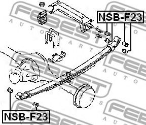 Втулка рессоры FEBEST NSB-F23 Втулка рессоры FEBEST NSB-F23