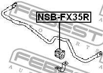 Втулка стабилизатора FEBEST NSB-FX35R Втулка стабилизатора FEBEST NSB-FX35R